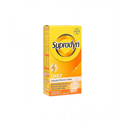 Supradyn Daily 30 Tablet | Multivitamin, Mineral ve Koenzim İçeren Takviye Edici Gıda