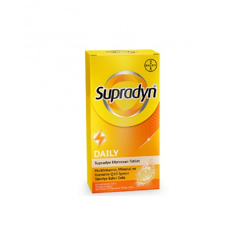 Supradyn Efervesan 30 Tablet | Bağışıklık Sistemini Desteklemek ve Genel Sağlığı Artırmak İçin Yardımcı Takviye Edici Gıda
