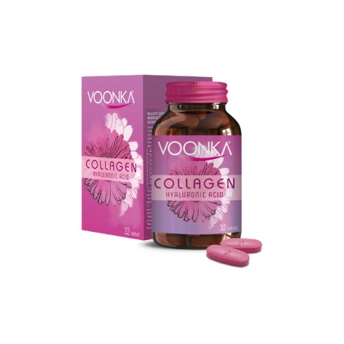 Voonka Beauty Collagen Hyaluronic Acid 32 Tablet | Cilt Sağlığına Katkıda Bulunan Kolajen Takviyesi