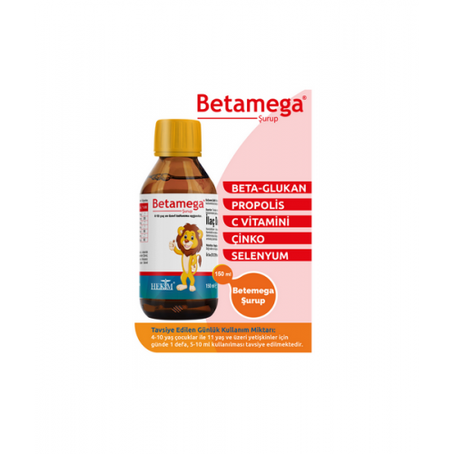 Betamega Şurup 150 ml | Propolis, Vitamin, Çinko İçerikli Takviye Edici Gıda