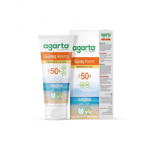 Agarta Güneş Kremi SPF 50  100 ml | Doğal Nemlendirici Güneş Koruyucu