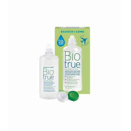 Biotrue Lens Solüsyonu 100 ml | Kontakt Lens Kullananlarına İhtiyaçlarına Yönelik Lens Temizleyici Solüsyon