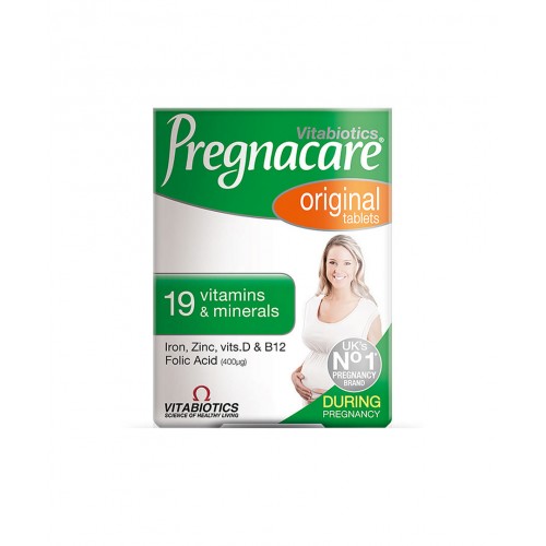 Pregnacare Orijinal 30 Tablet | Anne Adayları İçin Folik Asit, Demir, Kalsiyum İçeren Gelişimi Desteklemeye Yardımcı Takviye Edici Gıda