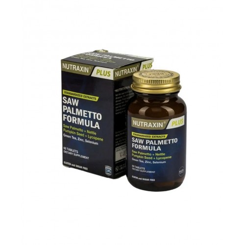 Nutraxin Saw Palmetto Formula 60 Tablet | Erkekler İçin Prostat Sağlığını Destekleyen Takviye Edici Gıda