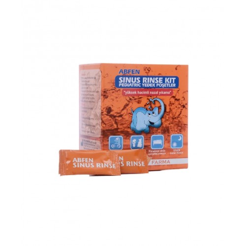 Abfen Sinus Rinse Kit Pediatrik Yedek Poşetler | Burun Tıkanıklığı ve Alerji Gibi Sorunların Hafifletilmesine Yardımcı Nazal Yıkama