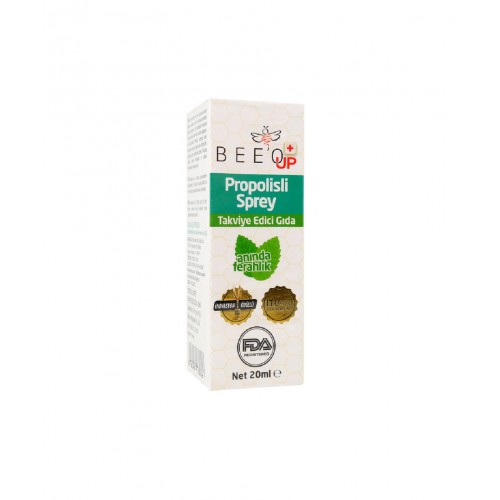 BEE'O UP Propolisli Sprey 20 ml | Bağışıklık Sistemi Güçlendirici Takviye Edici Gıda