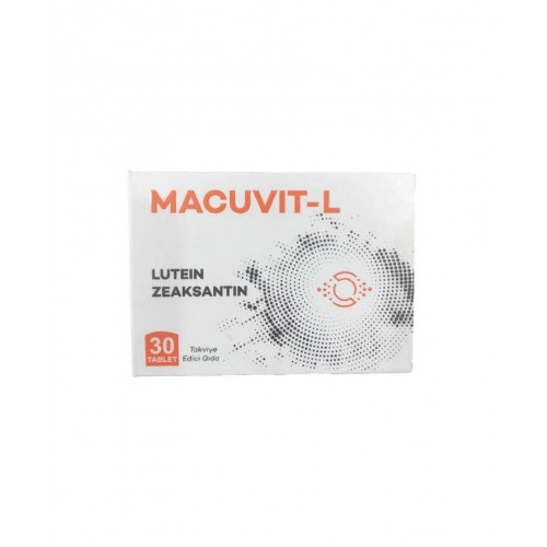 Macuvit-L 30 Tablet | Göz Fonksiyonlarını Güçlendirmeye Yardımcı Takviye Edici Gıda