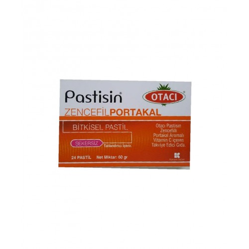 Otacı Pastisin Zencefil Portakal 24 Pastil | Boğaz Rahatsızlıklarını Hafifletmeye Yardımcı Takviye Edici Gıda