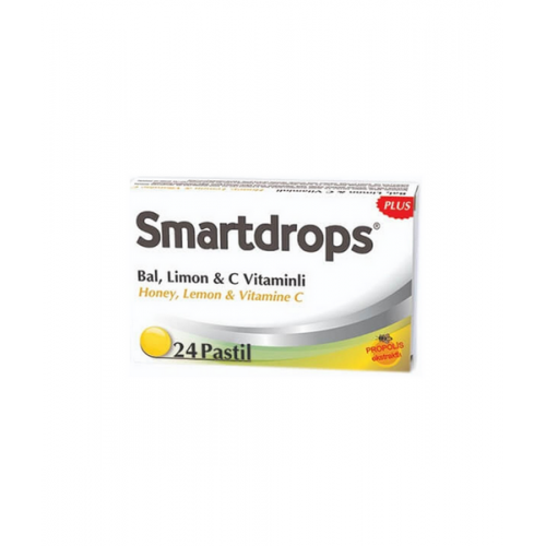 Smartdrops Limonlu, Propolisli ve Çinkolu Pastil | Bal C Vitamini Çinko Limon Propolis İçeren Pastil