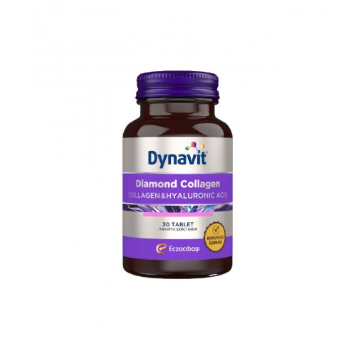 Dynavit Diamond Collagen & Hyaluronic Acid 30 Tablet | Cilt Sağlığını Desteklemeye Ve Yaşlanma Belirtilerini Azaltmaya Yardımcı Kolajen Takviyesi
