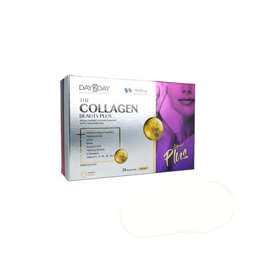 Day2Day The Collagen Beauty 40 ml 30 Günlük Tüp | Mango Aromalı, Cildin Elastikiyetini Artırmaya ve Yaşlanma Belirtilerini Azaltmaya Yardımcı Takviye Edici Gıda