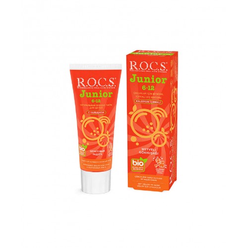 ROCS Junior 6-12 Diş Macunu 60 ml | Meyveli Gökkuşağı