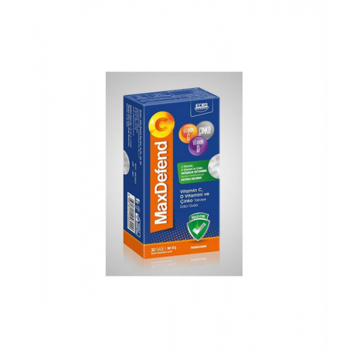 Maxdefend C 30 Saşe | D Vitamini Çinko C Vitamini İçeren Takviye Edici Gıda