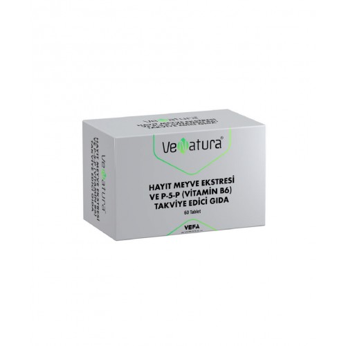 VeNatura Hayıt Meyve Ekstresi ve P-5-P (Vitamin B6) 60 Tablet | Genel Sağlık Destekleyici Takviye Edici Gıda