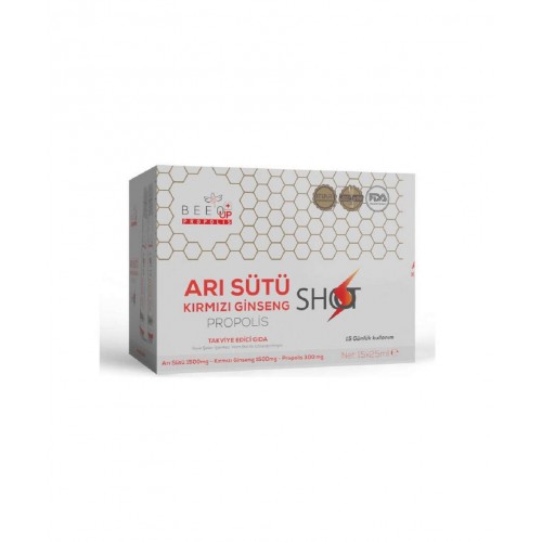 BEE'O Up Propolis Shot 15x25 ml | Genel Sağlık Destekleyici Takviye Edici Gıda