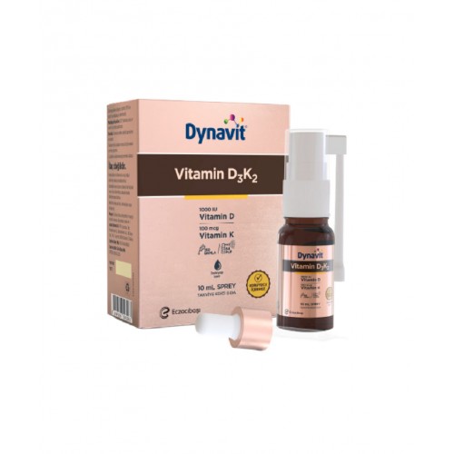 Dynavit Vitamin D3K2 | Kemik Sağlığı ve Bağışıklık Sistemi Güçlendirici Takviye Edici Gıda