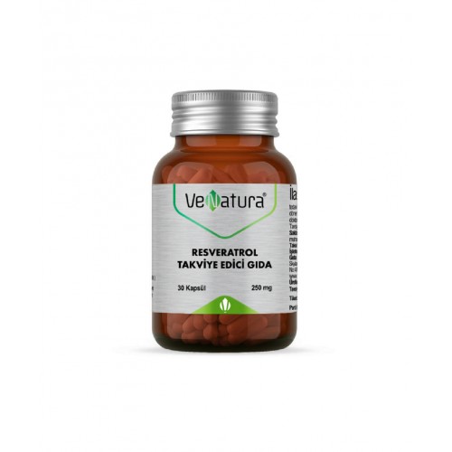 VeNatura Resveratrol 30 Kapsül | Antioksidan İçeren Vücudun Genel Sağlığını Destekleyici Takviye Edici Gıda