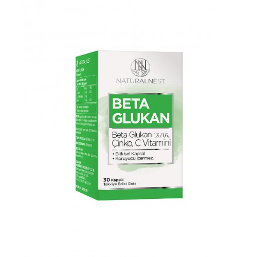 Naturalnest Beta Glukan 30 Kapsül | Bağışıklık Sistemini Desteklemeye ve Genel Sağlığı İyileştirmeye Yardımcı Takviye Edici Gıda