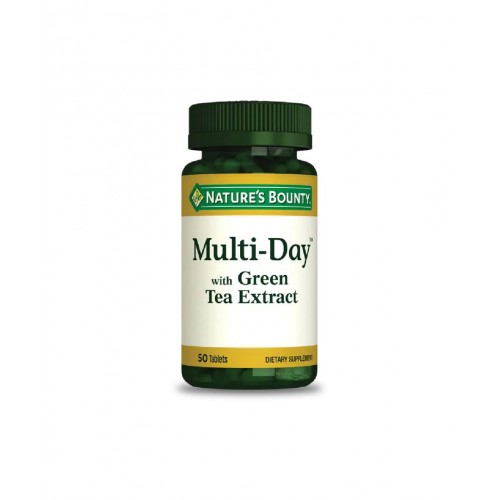 Nature's Bounty Multi-Day with Green Tea Extract 50 Tablet | Genel Vücut Sağlığınızı Desteklemeye Yardımcı Takviye Edici Gıda