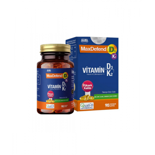 Maxdefend D3K2 20 ml Oral Damla | D3 Vitamini ve K2 Vitamini Eksikliğini Gidermeye Yardımcı Takviye