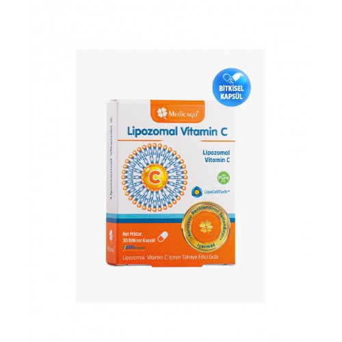 Medicago Lipozomal Vitamin C 30 Bitkisel Kapsül | Bağışıklık Sistemini Desteklemeye, Enerji Seviyelerini Artırmaya ve Genel Sağlığı İyileştirmeye Yardımcı Takviye Edici Gıda