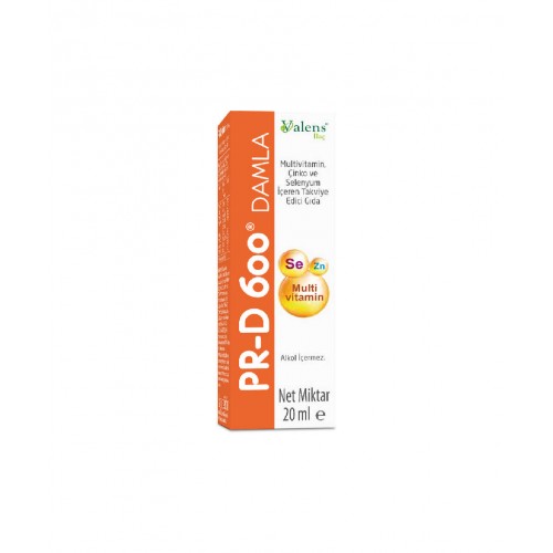 PR-D 600 20 ml Damla | Bağışıklık Sistemini Güçlendirmeye Yardımcı Takviye Edici Gıda