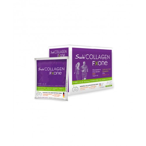 Suda Collagen FxOne Elma Aromalı 30 Saşe | Cilt Ve Eklem Sağlığını Destekleyen Kolajen Takviyesi