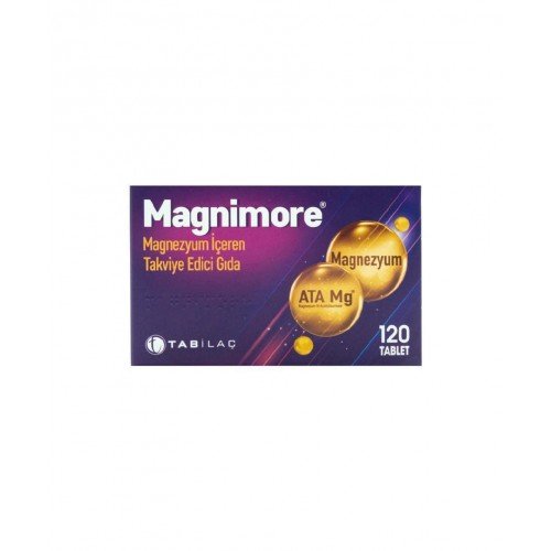 Magnimore 120 Tablet | Yoğun Yaşam Tarzı Olan Bireylere Özel Enerji Metabolizmasını ve Kas Fonksiyonlarını Desteklemeye Yardımcı Takviye Edici Gıda
