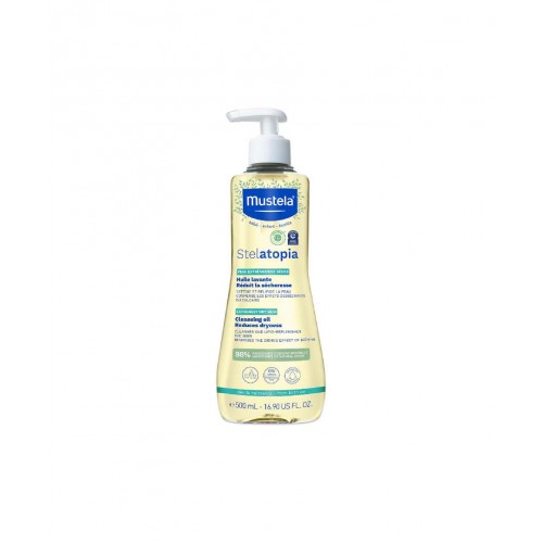 Mustela Stelatopia Cleansing Oil 500 ml | Bebeklerin Hassas Cildine Özel Temizleme Yağı