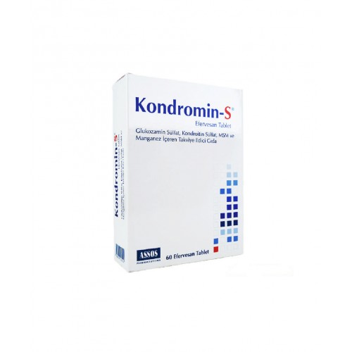 Kondromin-S Efervesan 60 Tablet | Eklem Hareketliliğini Artırmaya ve Eklem Ağrılarını Azaltmaya Yardımcı Takviye Edici Gıda