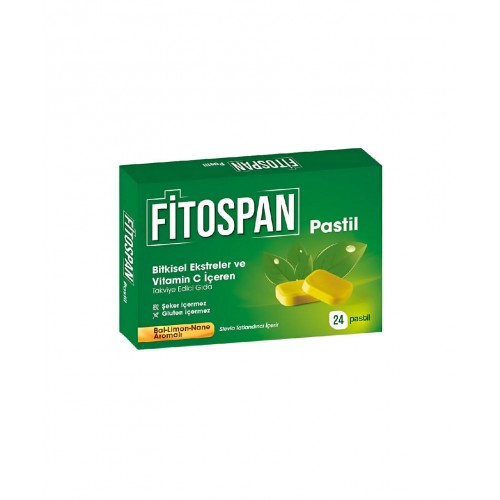 Fitospan Pastil | Boğaz Rahatsızlıklarını Hafifletmeye Yardımcı Takviye Edici Gıda