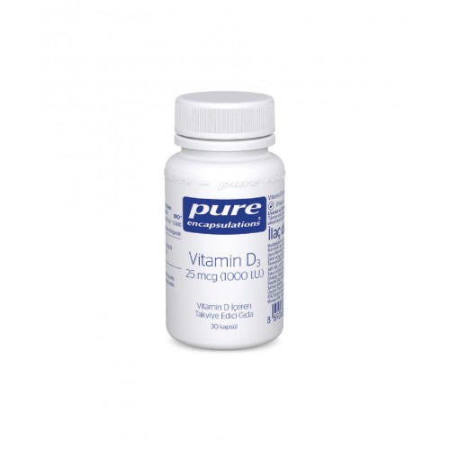 Pure Vitamin D3 1000 IU 30 Kapsül | Bağışıklık Sistemini Güçlendiren ve Kemik Sağlığını Destekleyen Takviye Edici Gıda