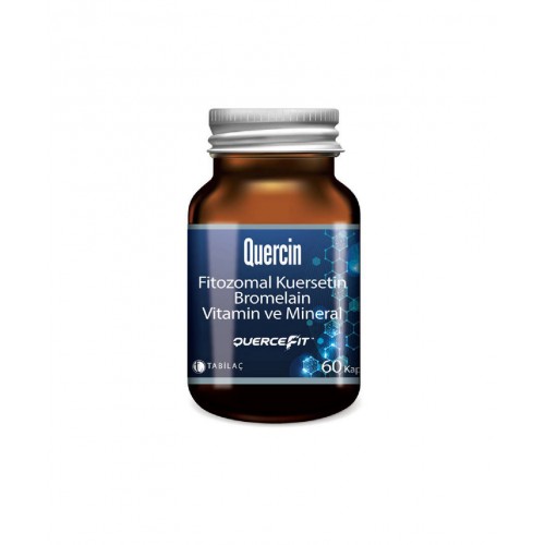 Quercin Fitozomal Kuersetin Bromelain 60 Kapsül | Kuersetin, Bromelain, Vitamin ve Mineral İçeren Takviye Edici Gıda