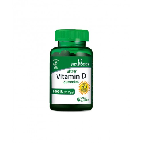 Vitabiotics Ultra Vitamin D Gummies | Kemik Sağlığı ve Bağışıklık Sistemi Güçlendirici Takviye Edici Gıda