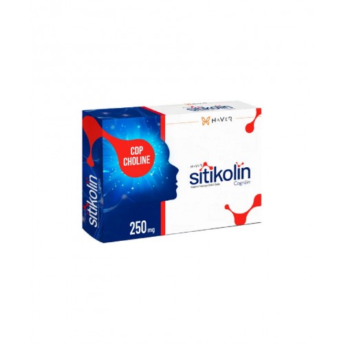 Haver Sitikolin Cognizin 250 mg 30 Kapsül | Beyin Hücrelerinin Sağlığını Korumaya ve Bilişsel Fonksiyonların İyileştirilmesine Yardımcı Takviye Edici Gıda