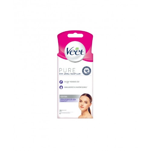 Veet Ağda Bandı Yüz Bölgesi İçin 20'li | Hassas Ciltler