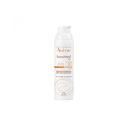 Avene SunsiMed KA Güneş Kremi 80 ml | Aşırı Hassasiyet Gösteren Ciltler İçin Çok Yüksek Korumalı Güneş Kremi