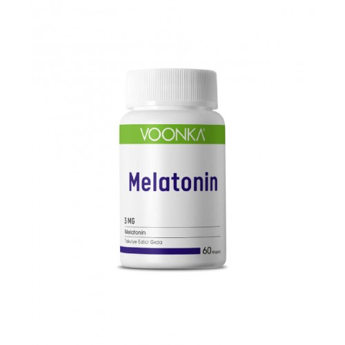Voonka Melatonin 3 mg 60 Kapsül | Uyku Düzeni Destekleyici Takviye Gıda