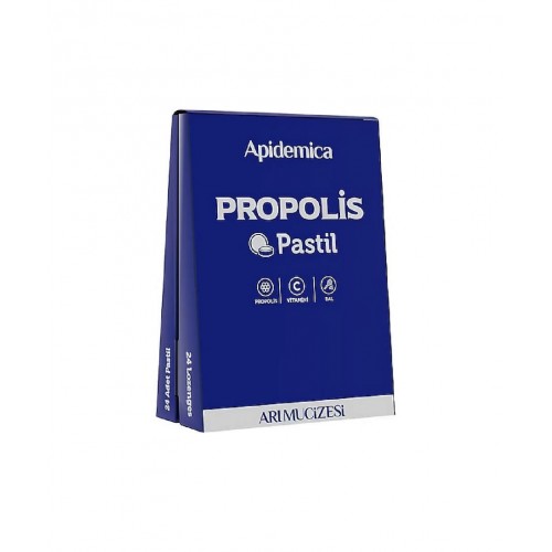 Apidemica Propolis Pastil | Bağışıklık Sistemi Destekleyici ve Solunum Yolları Sağlığı Koruyucu Gıda Takviyesi
