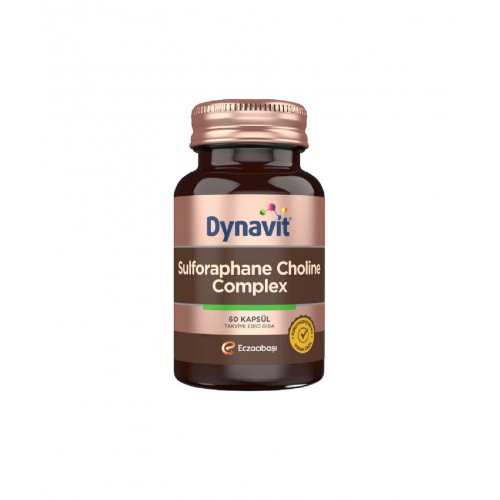 Dynavit Sulforaphane Choline Complex 60 Kapsül | Karaciğer Fonksiyonunun Korunmasına, Genel Sağlığınızı Artırmaya ve Bağışıklık Sisteminizi Güçlendirmeye Yardımcı Takviye Edici Gıda