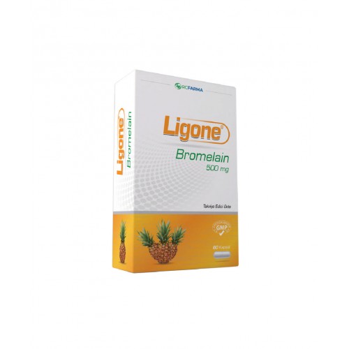 Ligone Bromelain 60 Kapsül | Stres ve Yorgunluğa Karşı Vücudun Direncini Artırmaya Yardımcı Takviye Edici Gıda