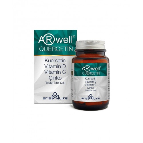 Arwell Quercetin 30 Tablet | Hücresel Sağlığı Desteklemeye Yardımcı Takviye Edici Gıda
