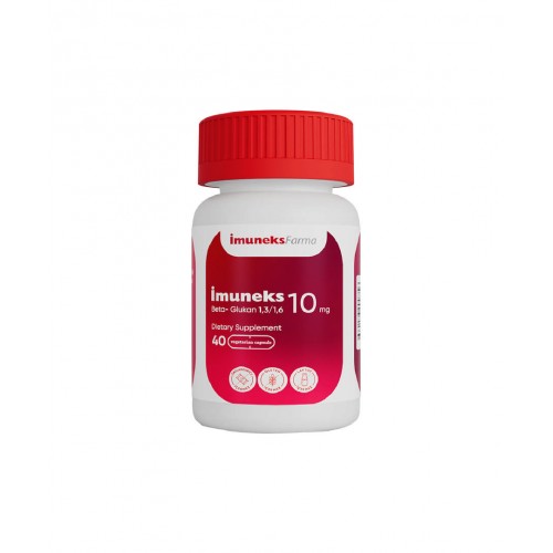 Imuneks Farma 10 mg Beta Glukan İçeren Takviye Edici Gıda 40 Kapsül | Vücudun Doğal Savunma Mekanizmalarını Güçlendirmeye Yardımcı Takviye Edici Gıda