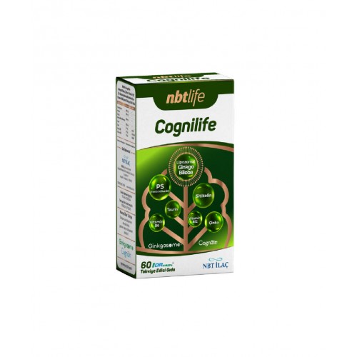 NBTLife Cognilife 60 Kapsül | Zihin Sağlığı Desteklemeye ve Bilişsel Fonksiyonları Güçlendirmeye Yardımcı Takviye Edici Gıda