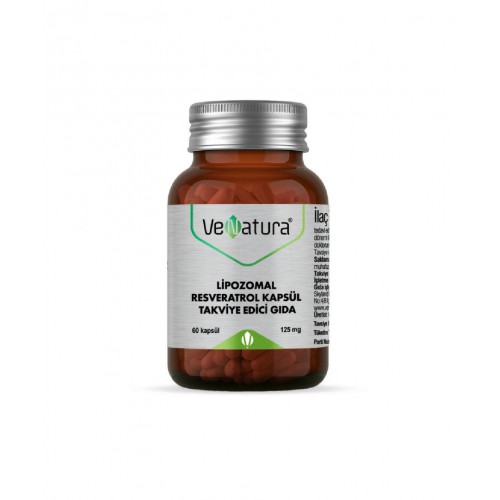 VeNatura Lipozomal Resveratrol 60 Kapsül | Antioksidan İçeren Vücudun Doğal Savunma Mekanizmasını Destekleyici Takviye Edici Gıda