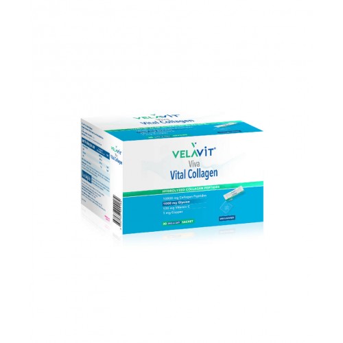 Velavit Viva Vital Collagen 30 Saşe | Cildinizin, Saçlarınızın ve Tırnaklarınızın Sağlığını Desteklemeye Yardımcı Takviye Edici Gıda