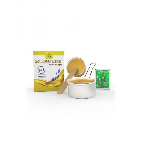 Golden Cire Cezve Sir Ağda 2'li Paket | Hassas Ciltler