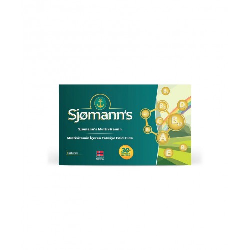Sjomann's Multivitamin 30 Çiğnenebilir Jel Form | Enerji Seviyelerinizi Destekleyici ve Bağışıklık Sistemi Güçlendirici Takviye Edici Gıda