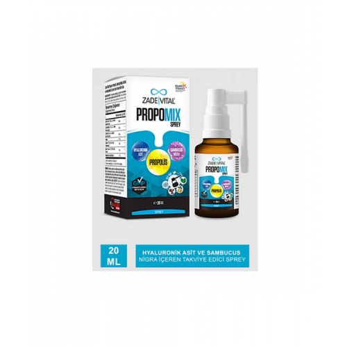 Zade Vital Propomix Oral Sprey 20 ml | Doğal propolis İçerikli Boğaz Sağlığını Koruyucu Sprey