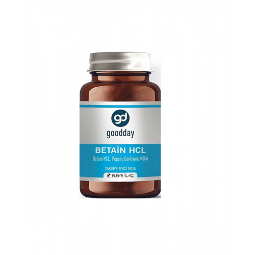 Godday Betain HCL 60 Kapsül | Mide Asidi Üretimine Yardımcı Takviye Edici Gıda